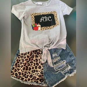 Sparkle in Pink Back to School Outfit size 8 girls